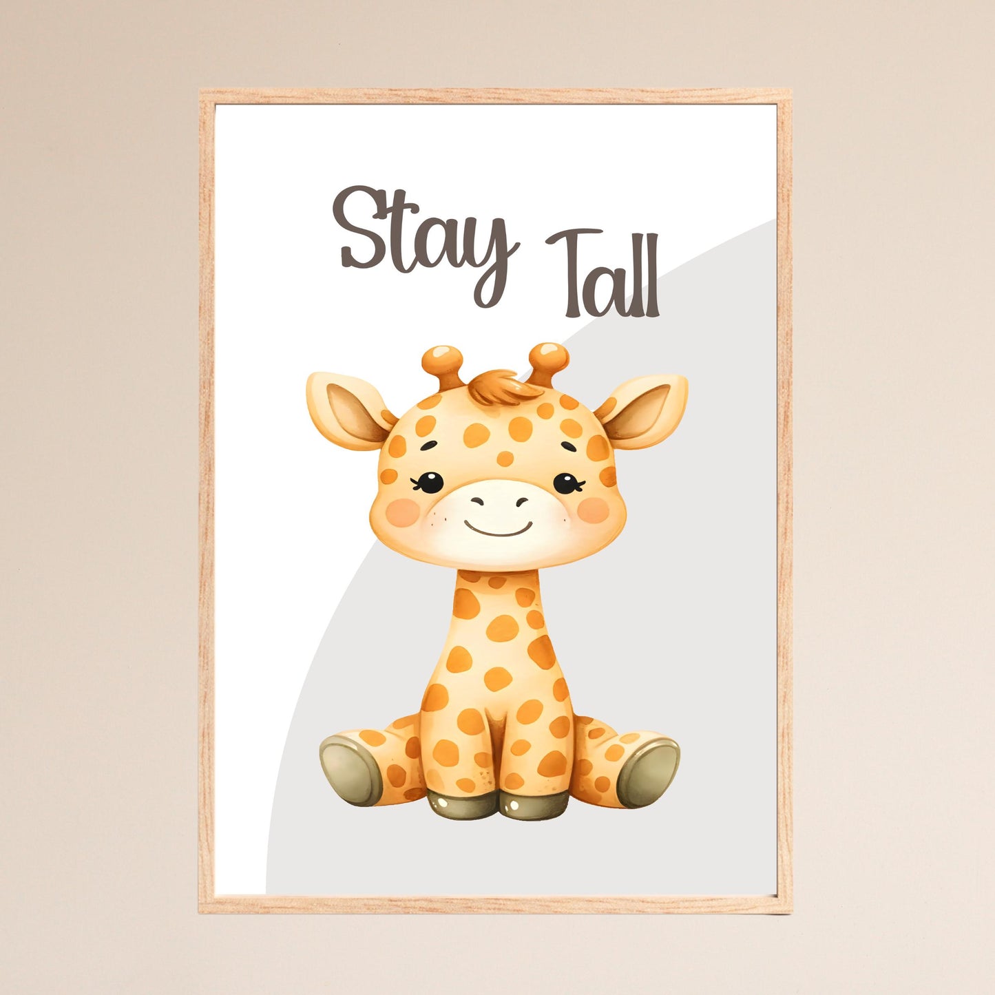Nursery Animal Prints, Inspirational Baby Room Decor, Set of 3