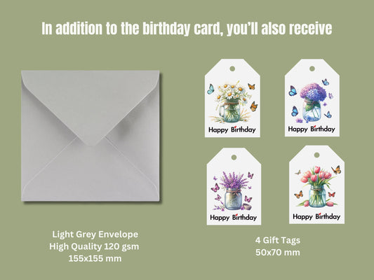 Flower Birthday Card