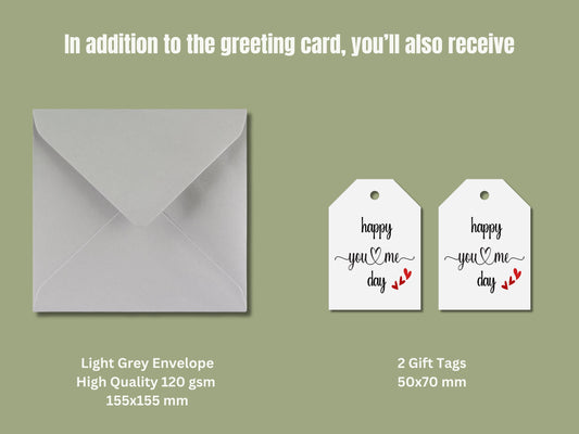 Happy You and Me Day Card