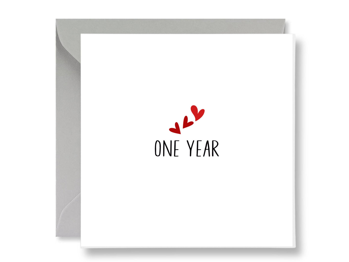 First Anniversary Card, One Year Card