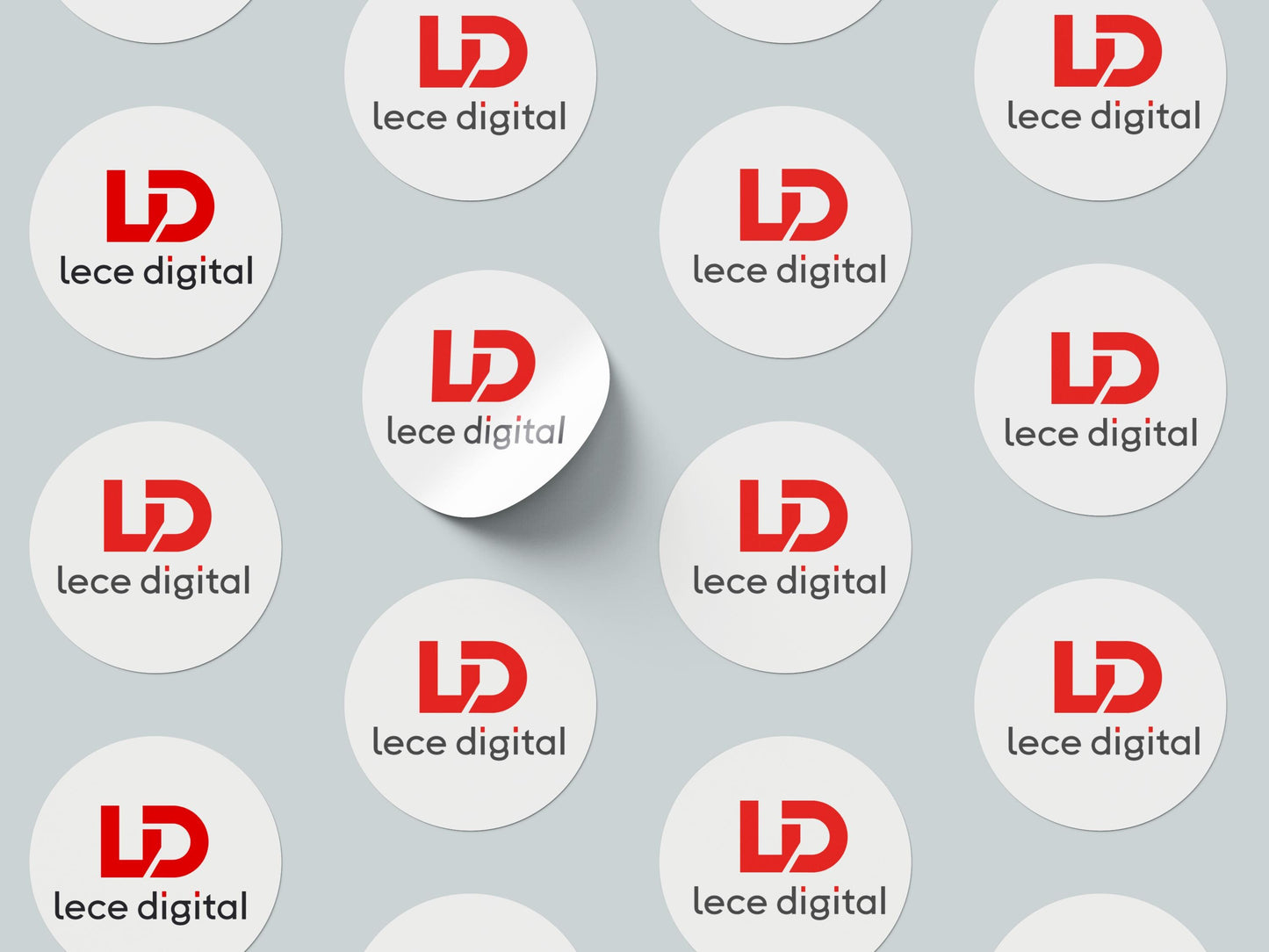 Personalized Logo Sticker | Custom Round Vinyl Sticker | Circle Business Sticker | Photo Sticker