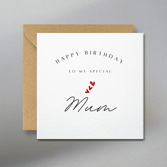 Happy Birthday Mum Card