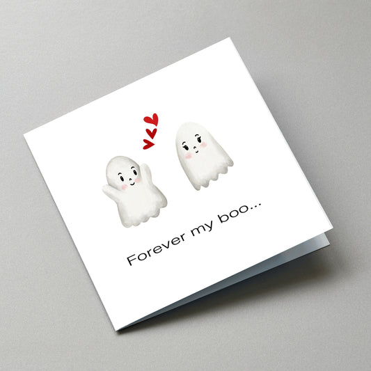 Forever My Boo Card - Angled Card View