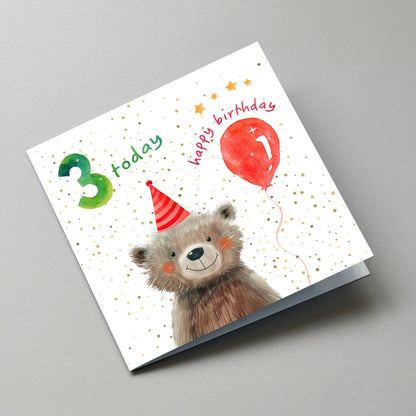 3 Today Birthday Card - Angled View