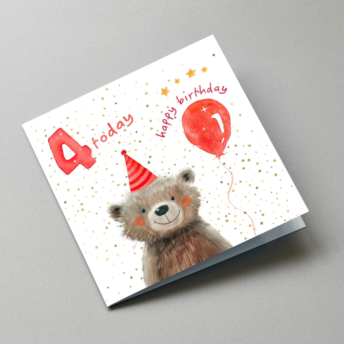 4 Today Birthday Card - Angled View