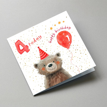 4 Today Birthday Card - Angled View