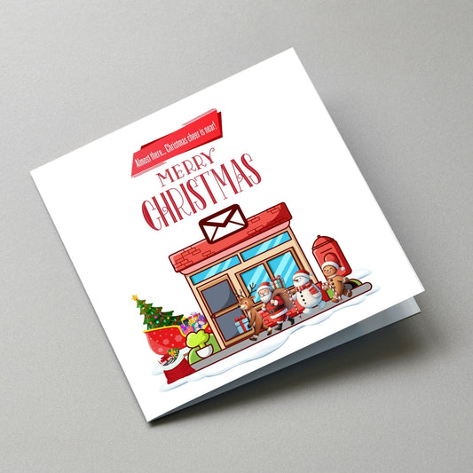 Almost There Christmas Card - Angled Card View