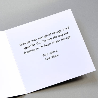 Forever My Boo Card - Inside Printed Message Option