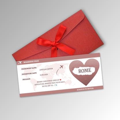 Personalised Boarding Pass Card