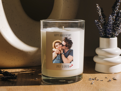 Personalized Photo Wine Label & Candle Label Bundle