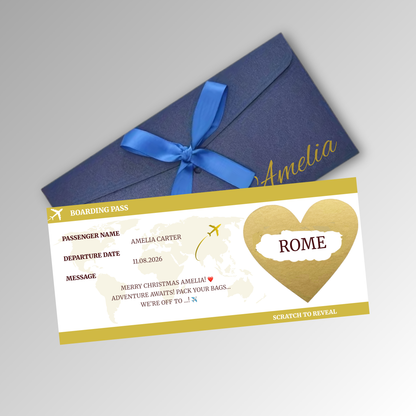 Personalised Boarding Pass Card