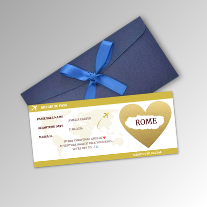 Personalised Boarding Pass Card