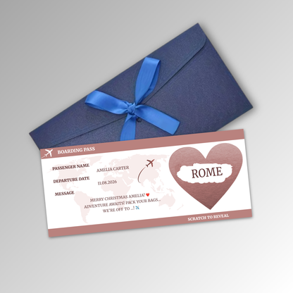 Personalised Boarding Pass Card