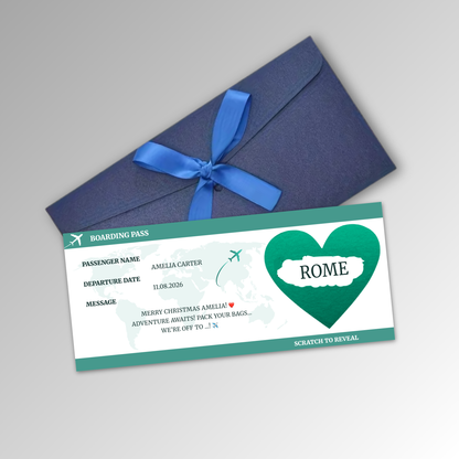 Personalised Boarding Pass Card