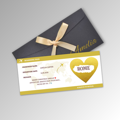 Personalised Boarding Pass Card