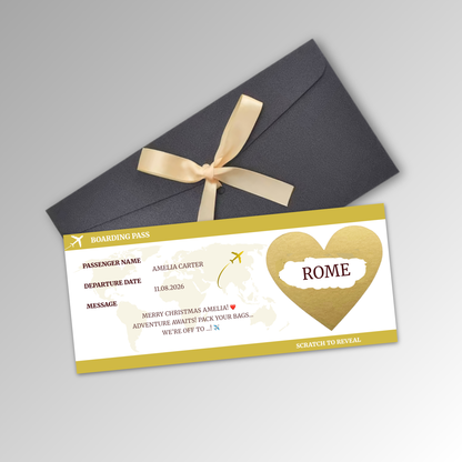Personalised Boarding Pass Card