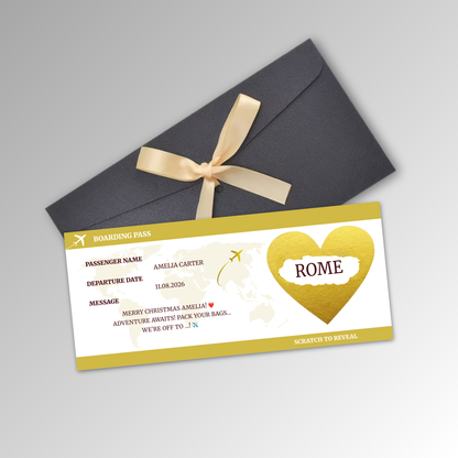 Personalised Boarding Pass Card