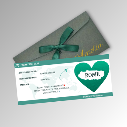 Personalised Boarding Pass Card