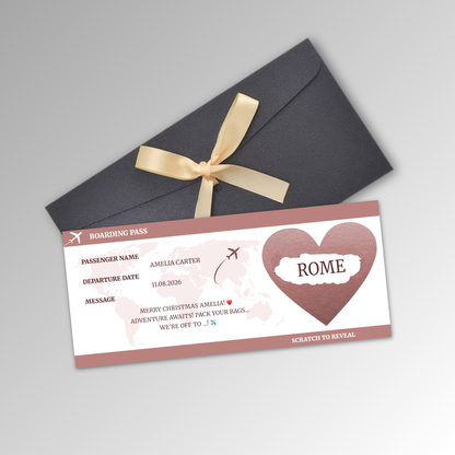 Personalised Boarding Pass Card