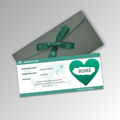 Personalised Boarding Pass Card