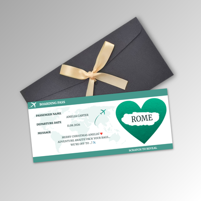 Personalised Boarding Pass Card