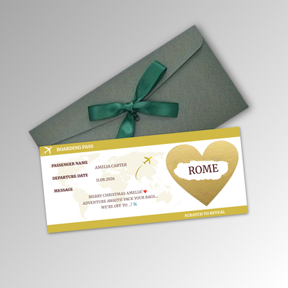 Personalised Boarding Pass Card