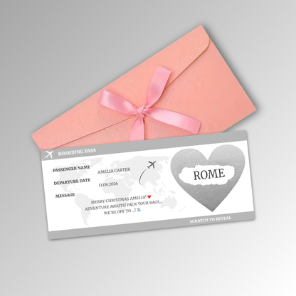 Personalised Boarding Pass Card