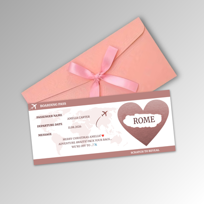 Personalised Boarding Pass Card