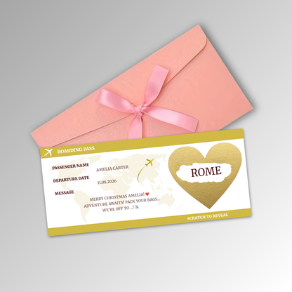 Personalised Boarding Pass Card