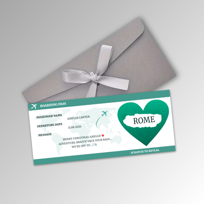 Personalised Boarding Pass Card