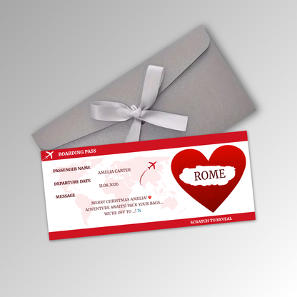 Personalised Boarding Pass Card