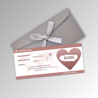 Personalised Boarding Pass Card
