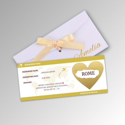 Personalised Boarding Pass Card