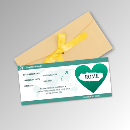 Personalised Boarding Pass Card