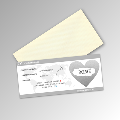 Personalised Boarding Pass Card