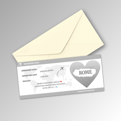 Personalised Boarding Pass Card