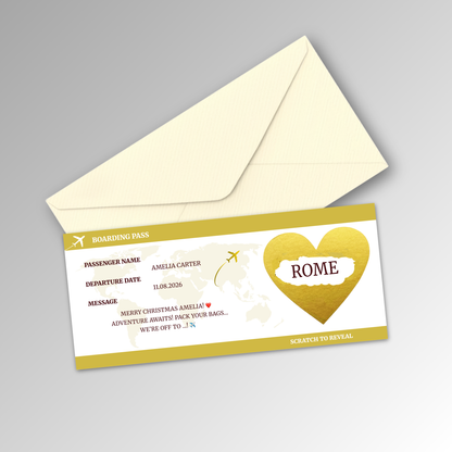 Personalised Boarding Pass Card