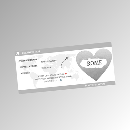 Personalised Boarding Pass Card