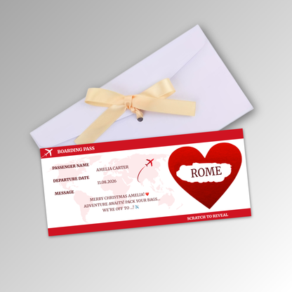 Personalised Boarding Pass Card