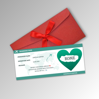 Personalised Boarding Pass Card