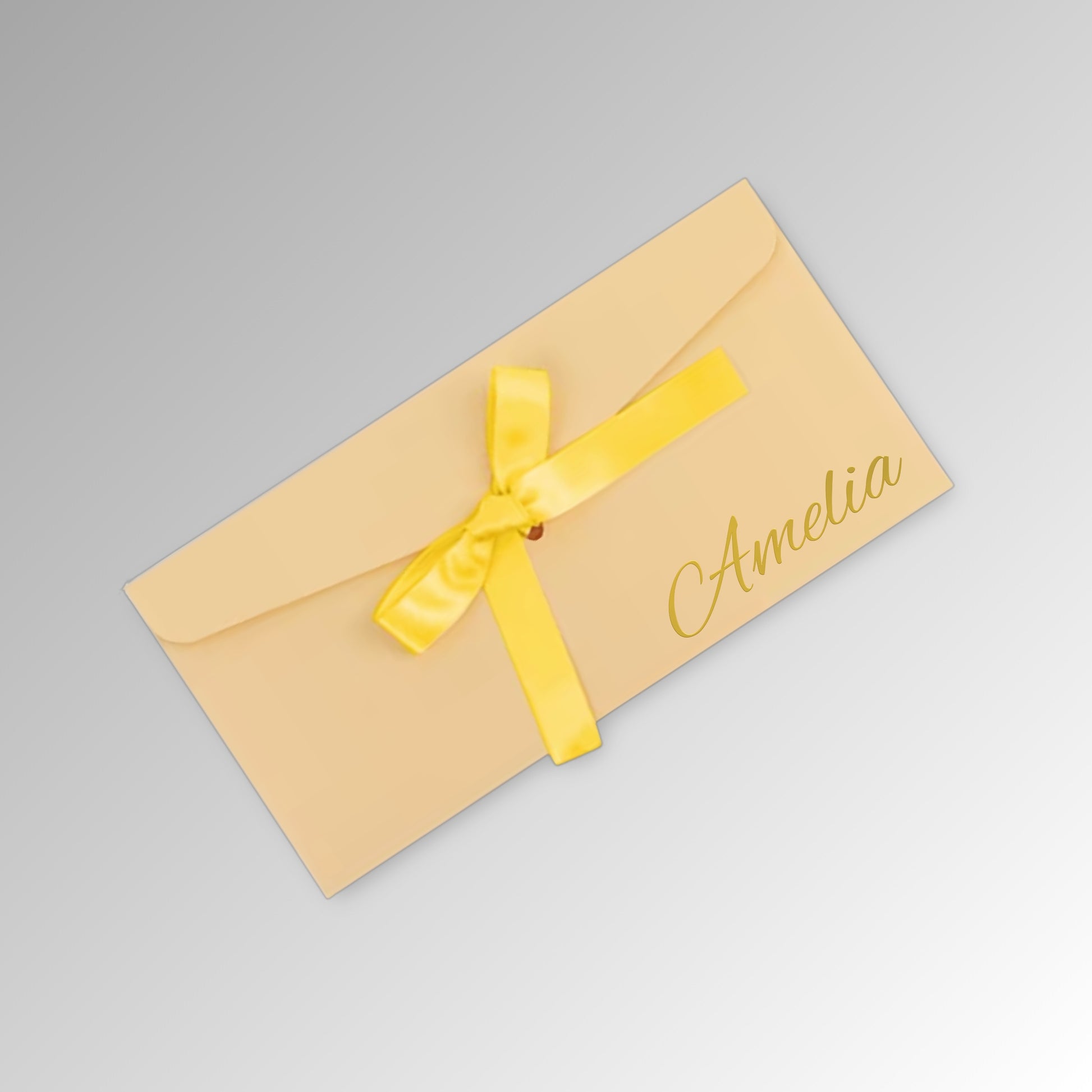 Custom Name Envelope, Christmas Cash, Premium Envelope for Invitation, Luxury Wedding Envelopes, Cash Envelopes, Birthday Cash - Premium Gold Envelope with Name