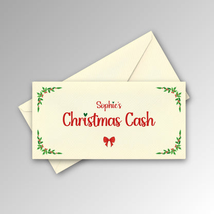 Personalised Christmas Envelope - Red