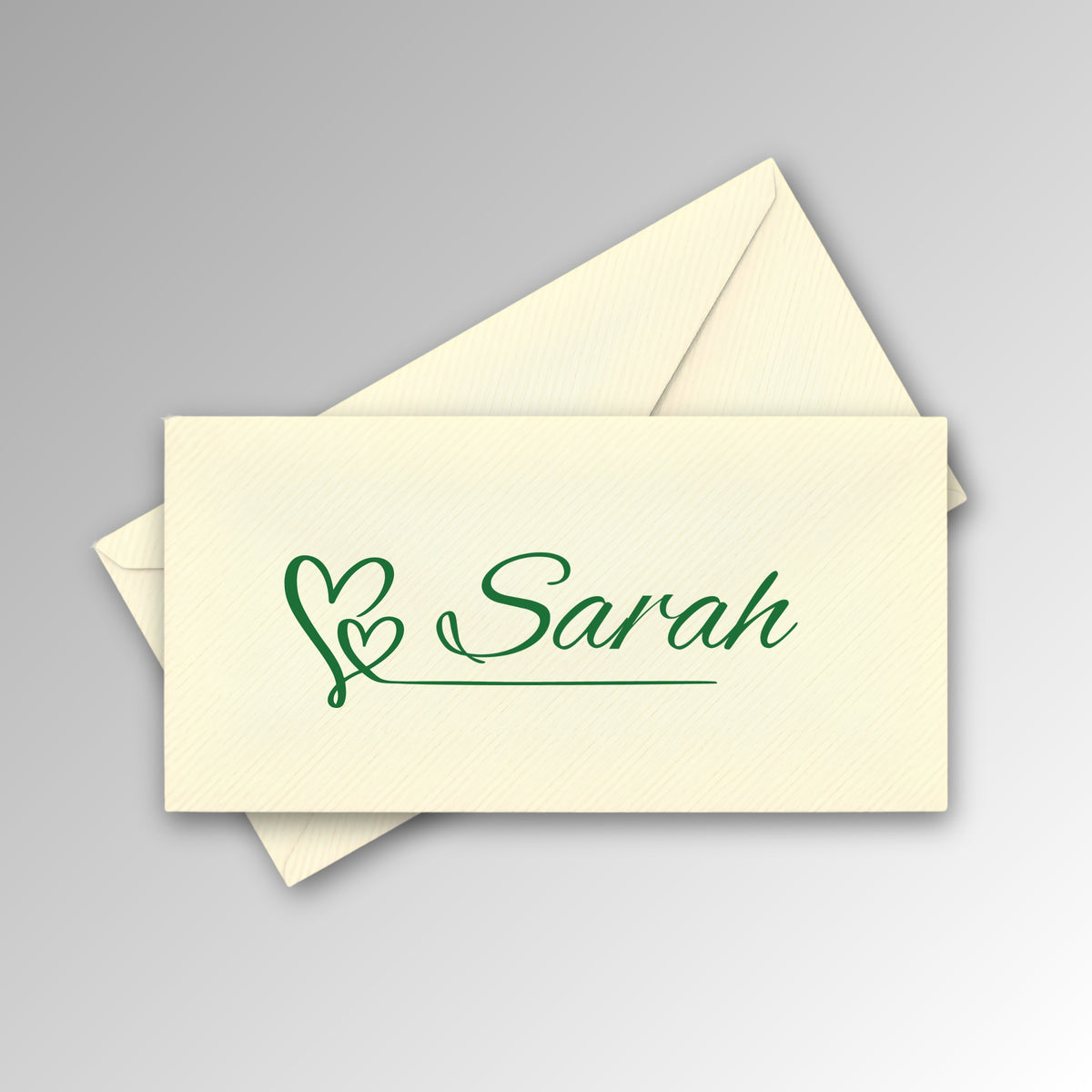 Personalised Name Envelope - Green