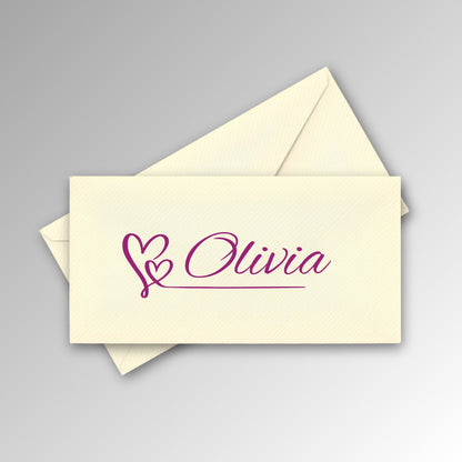 Personalised Name Envelope - Purple