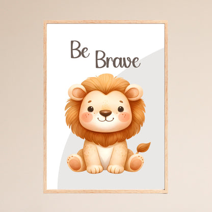 Nursery Animal Prints, Inspirational Baby Room Decor, Set of 3
