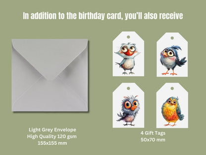 Funny 29th Birthday Card, Handmade with Gift Tags