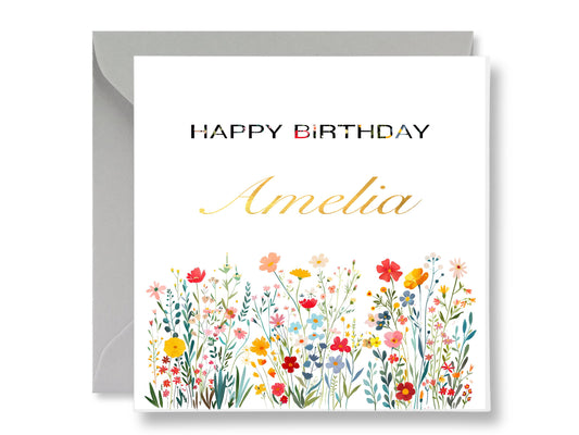 Personalized Birthday Card