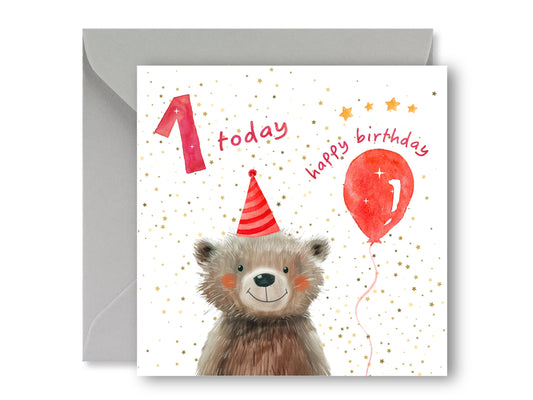 1 Today Birthday Card, 1st Birthday Card
