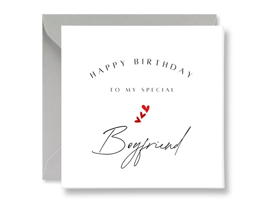 Happy Birthday Boyfriend Card