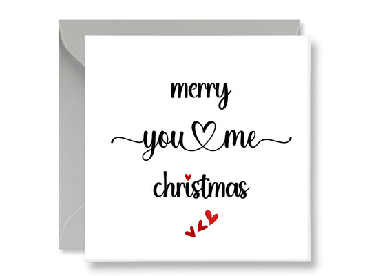 Merry You & Me Christmas Card